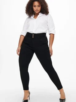 CARANNA Hohe Taille Skinny Fit Knöchellang Jeans
