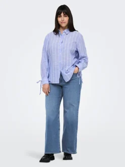 CARBILLY Hohe Taille Weiter Beinschnitt Jeans