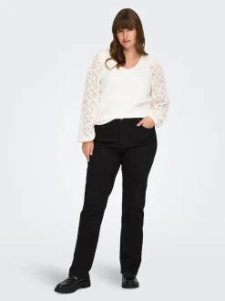 CARCRUZ Hohe Taille Straight Fit Jeans