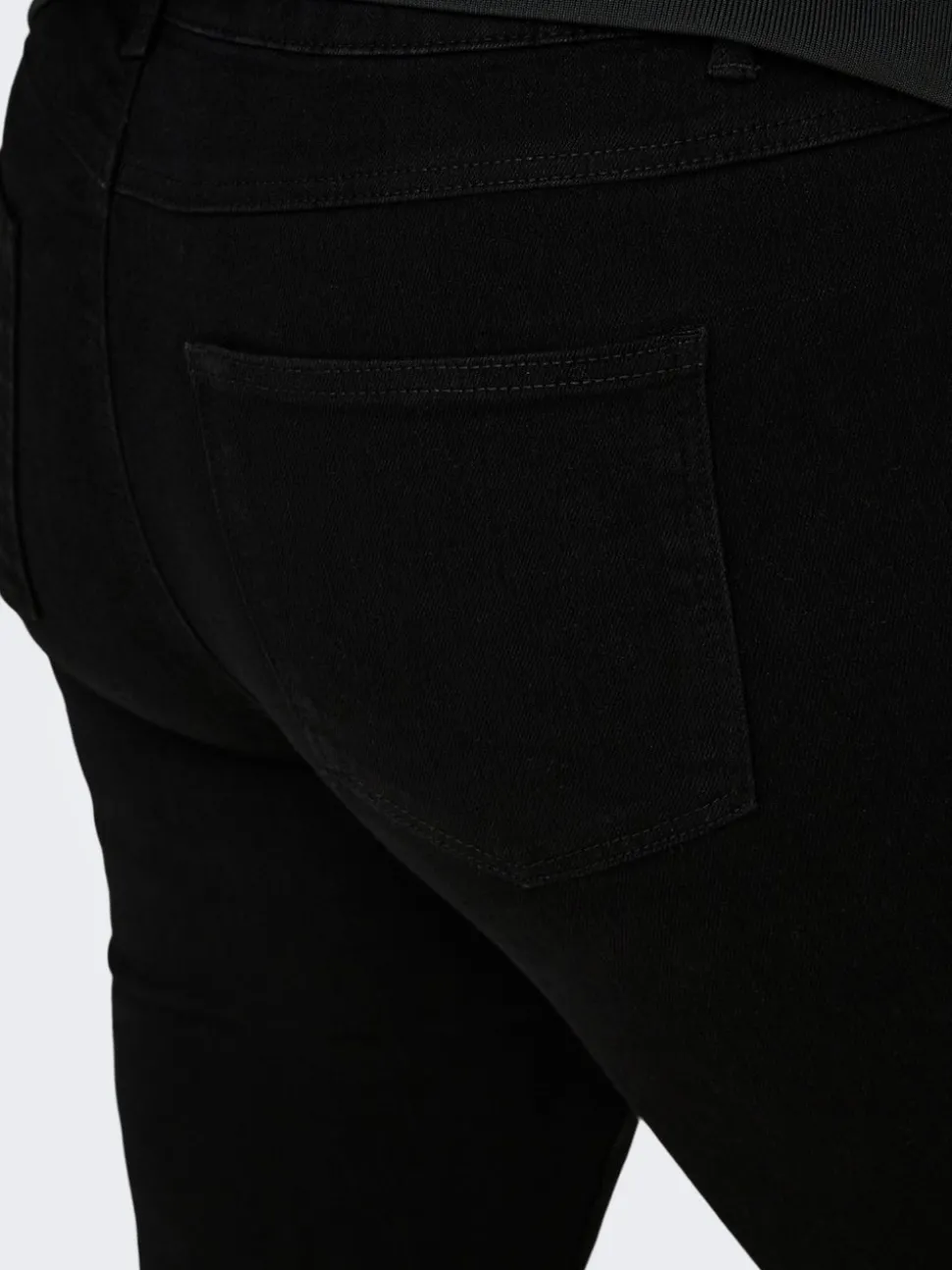 CARCRUZ Hohe Taille Capri Jeans