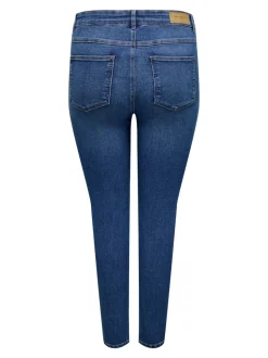 CARCRUZ Hohe Taille Skinny Fit Knöchellang Jeans