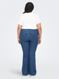 CARHUSH Mittlere Taille Flared Jeans