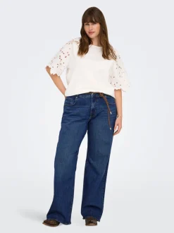 CARJUICY Hohe Taille Weiter Beinschnitt Jeans