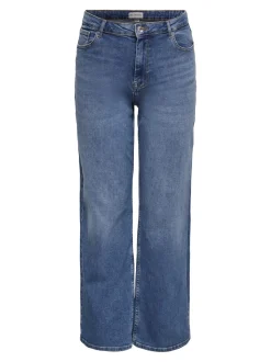 CARJULLES Mittlere Taille Weiter Beinschnitt Jeans