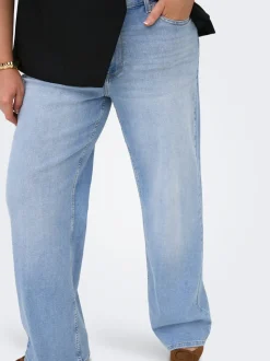 CARJULLES Mittlere Taille Weiter Beinschnitt Jeans