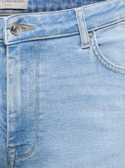 CARJULLES Mittlere Taille Weiter Beinschnitt Jeans