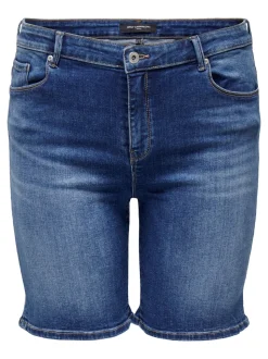 CARLAOLA Hohe Taille Skinny Fit Jeans-Shorts