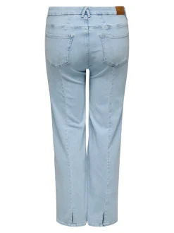 CARWILLY Hohe Taille Weiter Beinschnitt Jeans