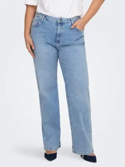 CARWILLY Hohe Taille Weiter Beinschnitt Jeans