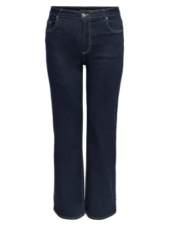 CARWILLY Hohe Taille Weiter Beinschnitt Jeans