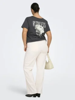 CARWILLY Hohe Taille wide Fit Jeans