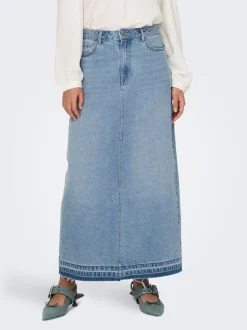 JDYBELLA Denim Jeansrock Langer Rock