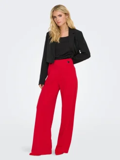 JDYGEGGO Weiter Beinschnitt Hose mit weitem Beinschnitt