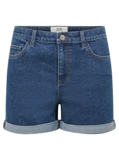 JDYMOON Mittlere Taille Normal geschnitten Jeans-Shorts