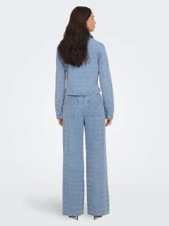 JDYNICO Hohe Taille Weiter Beinschnitt Jeans