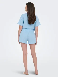 JDYTHEIS Mittlere Taille Normal geschnitten Paperbag Shorts