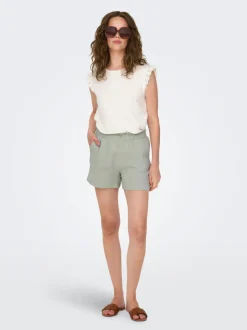 JDYTHEIS Mittlere Taille Normal geschnitten Paperbag Shorts