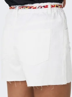 JDYZIGGA Hohe Taille Locker geschnitten Jeans-Shorts