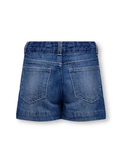 KMGCOMET Mittlere Taille Weiter Beinschnitt Jeans-Shorts