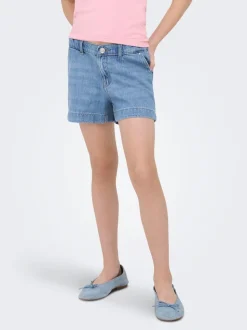 KOGCOMET Mittlere Taille Weiter Beinschnitt Jeans-Shorts