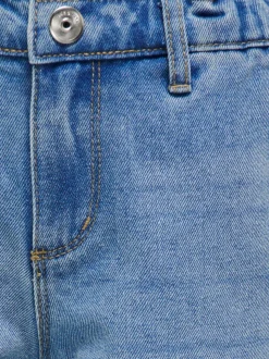 KOGCOMET Mittlere Taille Weiter Beinschnitt Jeans