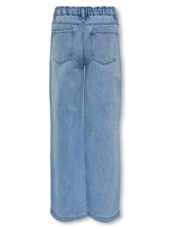 KOGCOMET Mittlere Taille Weiter Beinschnitt Jeans