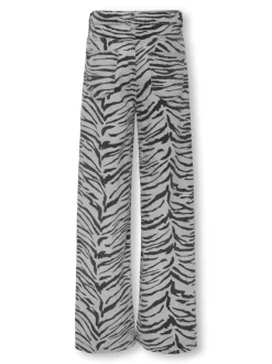 KOGHOPE Hohe Taille Weiter Beinschnitt Jeans