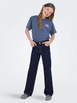 KOGJUICY Mittlere Taille Weiter Beinschnitt Jeans