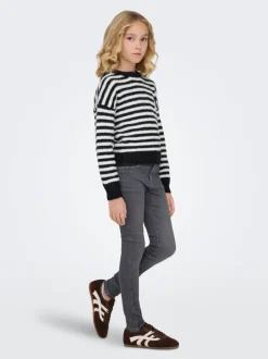 KOGRAIN Mittlere Taille Skinny Fit Knöchellang Jeans