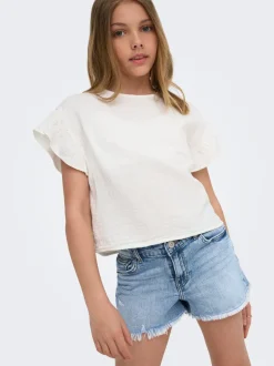 KOGROBYN Gerade geschnitten Jeans-Shorts