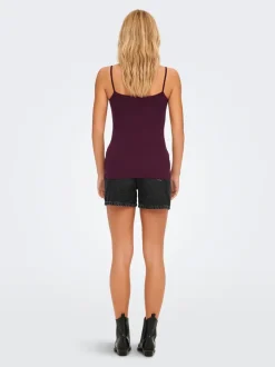 Normal geschnitten Rundhals Tank-Top