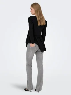 OLMBLUSH Mittlere Taille Flared Jeans