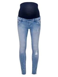 OLMBLUSH Mittlere Taille Skinny Fit Knöchellang Jeans
