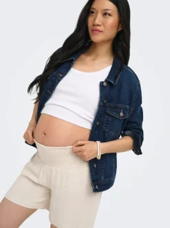 OLMSIESTA Mittlere Taille Normal geschnitten Leinen Shorts