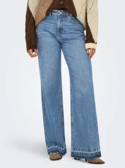 ONLBAILEY Hohe Taille Weiter Beinschnitt Jeans