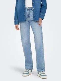 ONLBILLIE Hohe Taille Gerade geschnitten Jeans