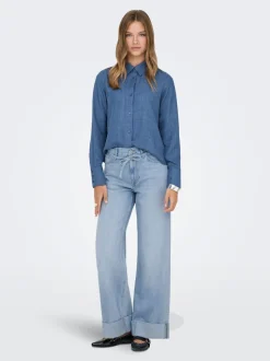 ONLBROOME Hohe Taille Weiter Beinschnitt Jeans