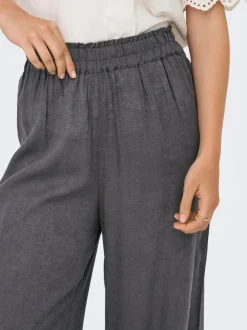 ONLBRUXELLES Gerade geschnitten Leinen Hose