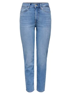 ONLEMILY Ankel Hohe Taille Gerade geschnitten Jeans