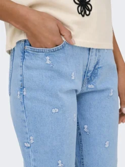 ONLEMILY Hohe Taille Gerade geschnitten Knöchellang Jeans