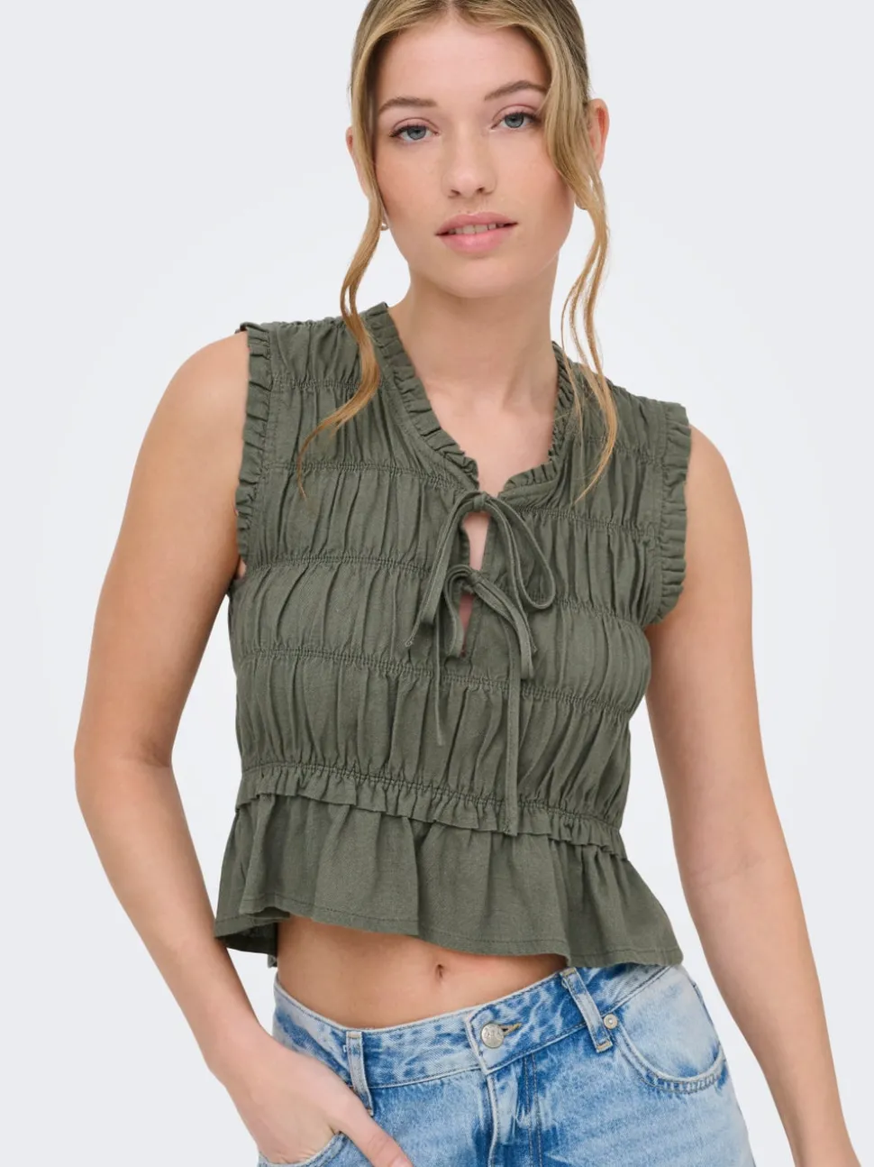 ONLGOA Leinen Bluse