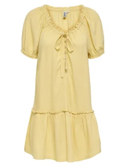 ONLGOA Leinen Kurzes Kleid
