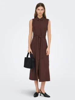 ONLGOA Leinen Langes Kleid