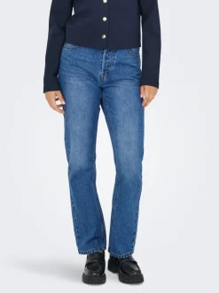 ONLHAZEL Hohe Taille Gerade geschnitten Jeans