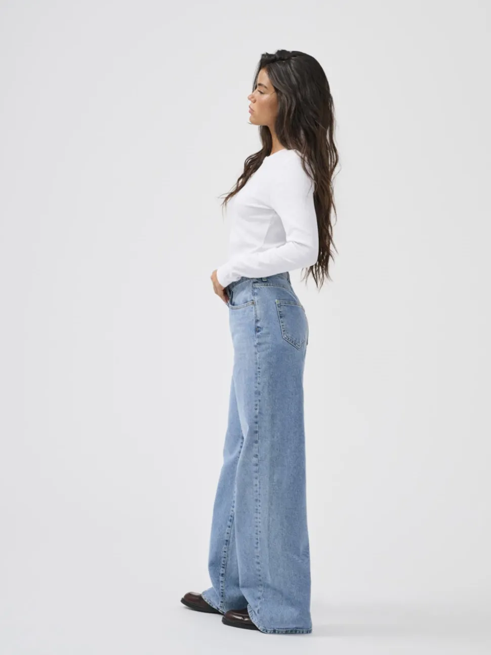 ONLHOPE Hohe Taille Weiter Beinschnitt Jeans
