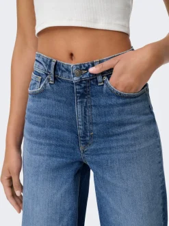 ONLJUICY Hohe Taille Weiter Beinschnitt Jeans