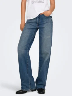 ONLJUICY Hohe Taille Weiter Beinschnitt Jeans