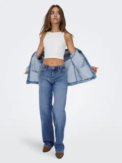 ONLJULLES Niedrige Taille Weiter Beinschnitt Jeans