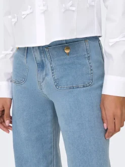 ONLMADELINE Hohe Taille Weiter Beinschnitt Jeans