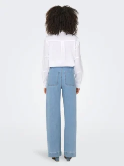 ONLMADELINE Hohe Taille Weiter Beinschnitt Jeans